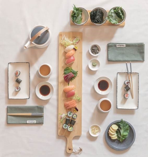 Obrázky: Sada na sushi pre 2 osoby Ukiyo, biela, Obrázok 5