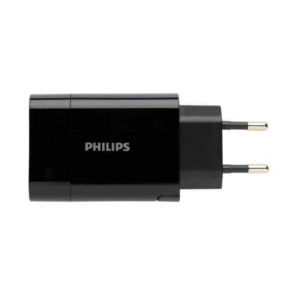 Obrázky: Ultra rýchly PD nabíjací adaptér Philips, čierny, Obrázok 3
