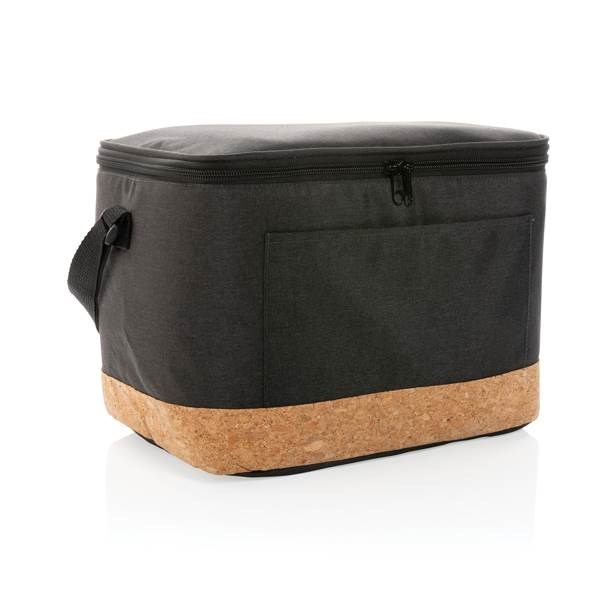 Obrázky: Chladiaca taška XL s korkovým detailom, čierna, Obrázok 6