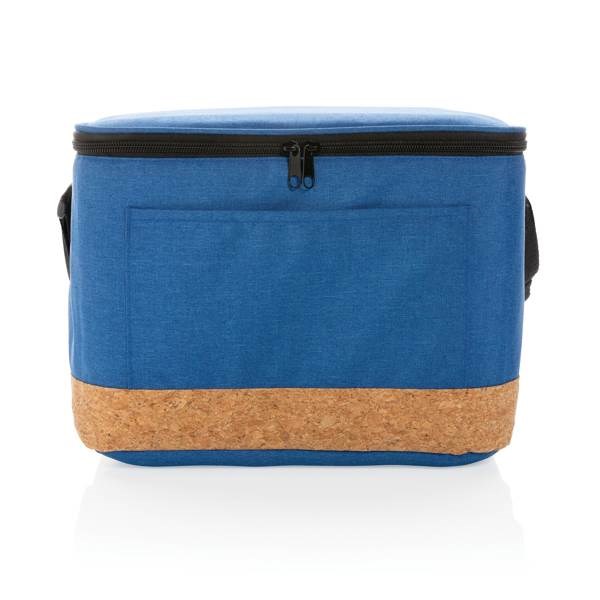 Obrázky: Chladiaca taška XL s korkovým detailom, modrá, Obrázok 2