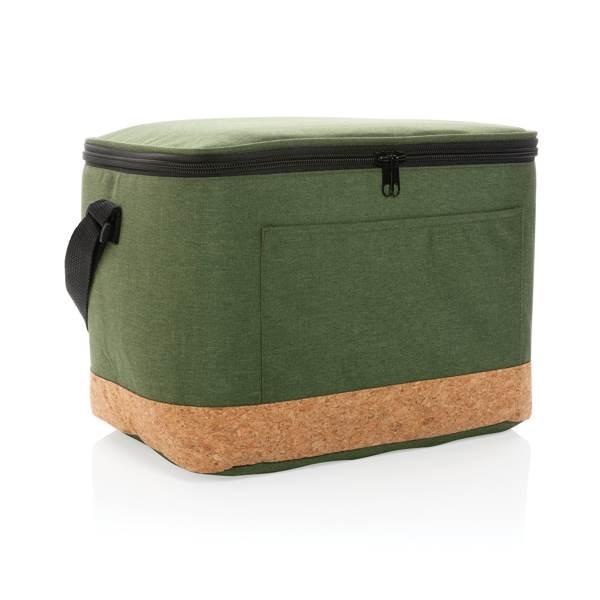 Obrázky: Chladiaca taška XL s korkovým detailom, Zelená, Obrázok 6