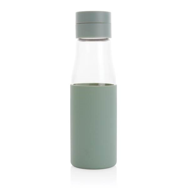 Obrázky: Sklenená fľaša Ukiyo sledujúca pitný režim, Zelená, Obrázok 3