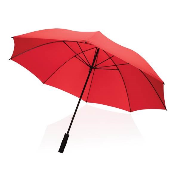 Obrázky: Červený voči vetru odolný dáždnik Impact, Obrázok 5