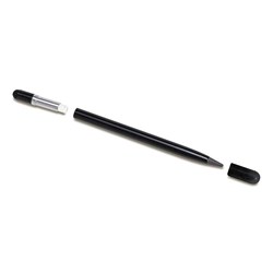 Obrázky: Nekonečná ceruzka bez tuhy, guma a stylus,čierna