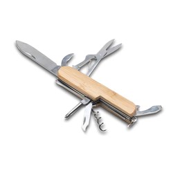 Obrázky: Vreckový multifunkčný nôž, rukoväť z bambusu