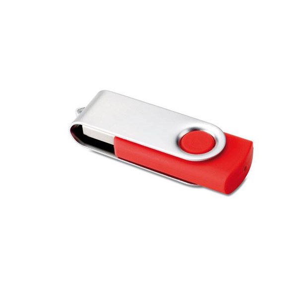 Obrázky: Strieborno-červený USB flash disk 8GB