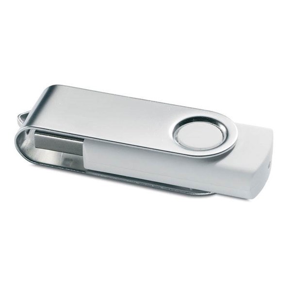 Obrázky: Strieborno-biely USB flash disk 8GB