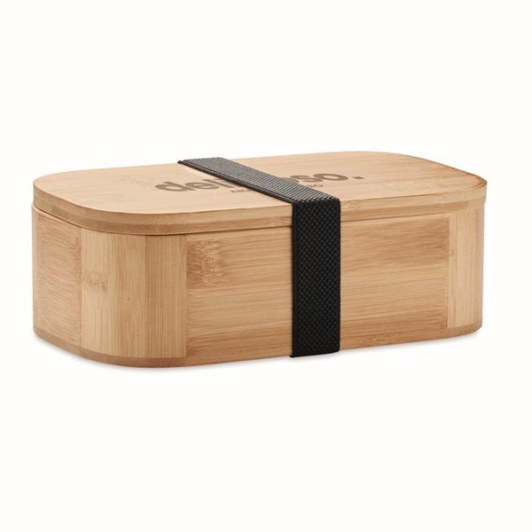 Obrázky: Bambusová krabička na jedlo 1l, hnedá, Obrázok 2