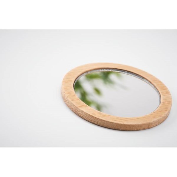 Obrázky: Bambusové guľaté kozmetické zrkadielko, Obrázok 4