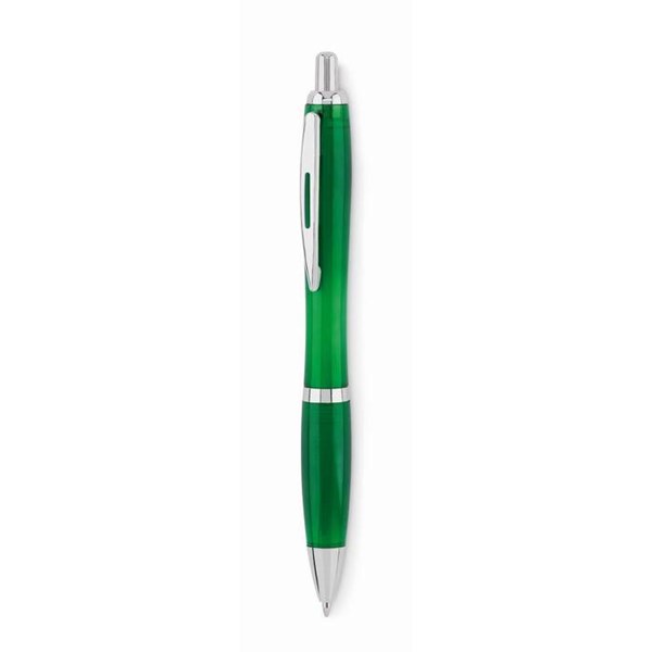 Obrázky: Zelené plastové guličkové pero z RPET, Obrázok 1