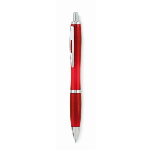 Obrázky: Červené plastové guličkové pero z RPET