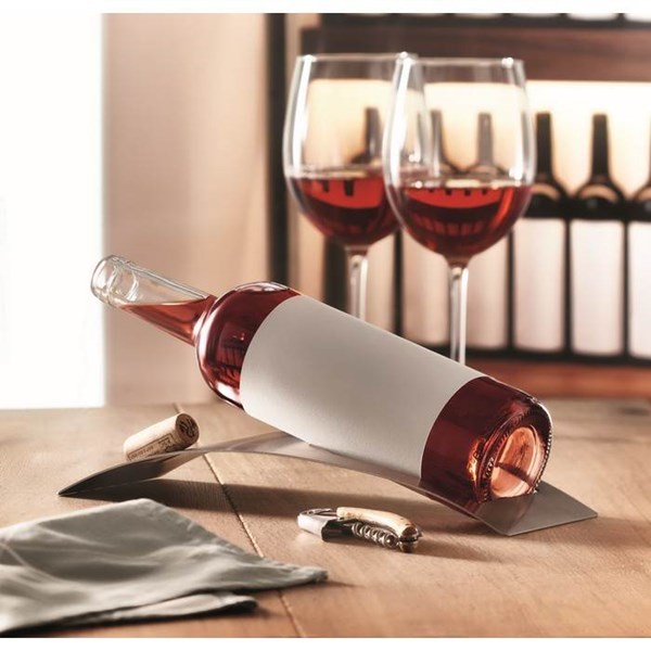Obrázky: Nerezový stojan na fľašu vína, Obrázok 2