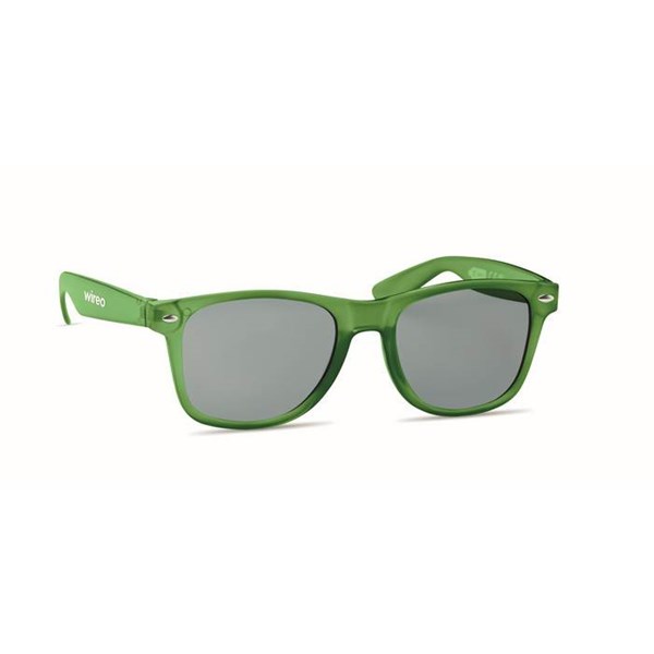 Obrázky: Transparentné zelené slneč.okuliare s RPET obrubou, Obrázok 2