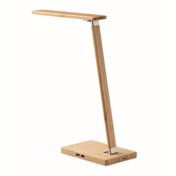 Obrázky: Bambusová stolová lampička s 10W nabíjačkou, Obrázok 7