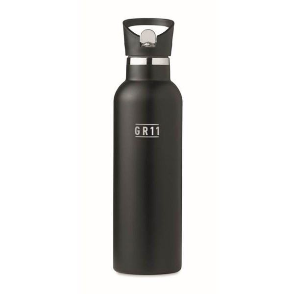 Obrázky: Dvojstenná  nerezová fľaša 700ml, čierna, Obrázok 16