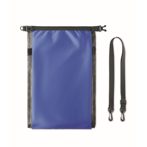 Obrázky: Modrá vodotesná taška s popruhom, 6L, Obrázok 5
