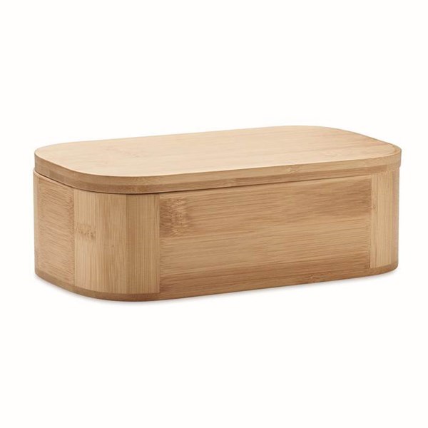 Obrázky: Bambusová krabička na jedlo 1l, hnedá, Obrázok 3