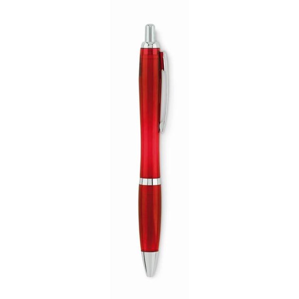 Obrázky: Červené plastové guličkové pero z RPET, Obrázok 4