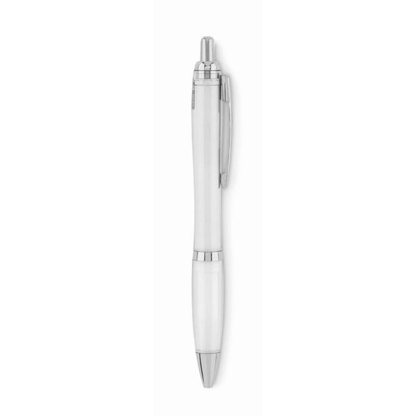 Obrázky: Biele plastové guličkové pero z RPET, Obrázok 3