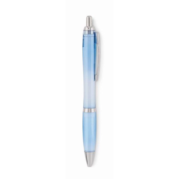 Obrázky: Svetlomodré plastové guličkové pero z RPET, Obrázok 3