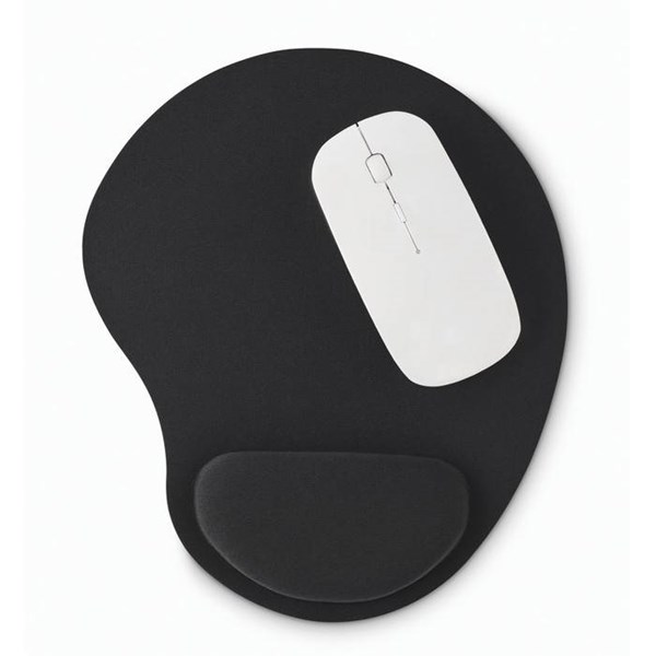 Obrázky: Čierna ergonomická podložka pod myš, Obrázok 5