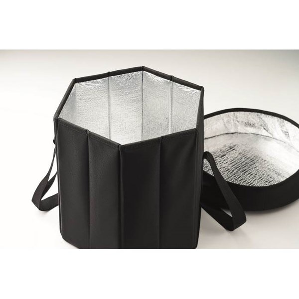 Obrázky: Chladiaca  taška ako stolička alebo stolík, čierna, Obrázok 6