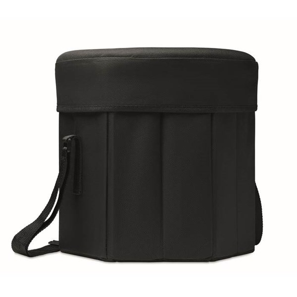 Obrázky: Chladiaca  taška ako stolička alebo stolík, čierna, Obrázok 9