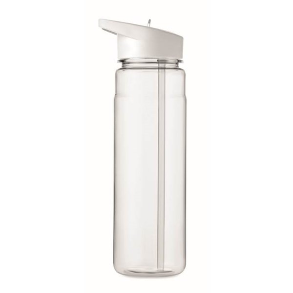 Obrázky: Fľaša RPET 650ml so slamkou, biele viečko, Obrázok 5