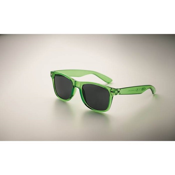 Obrázky: Transparentné zelené slneč.okuliare s RPET obrubou, Obrázok 5