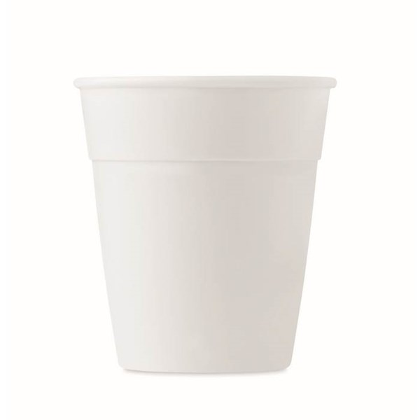 Obrázky: Biely pohárik z PP, 350 ml, Obrázok 3