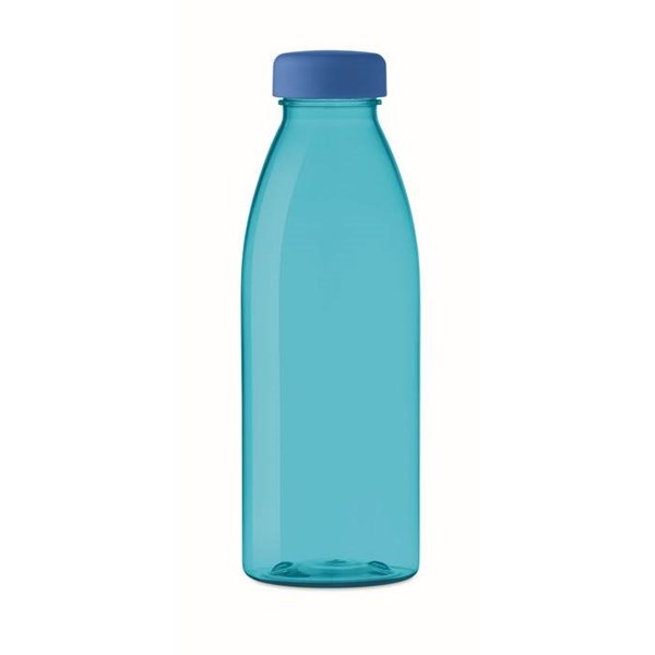 Obrázky: Transparentná tyrkysová RPET fľaša 500 ml, Obrázok 2