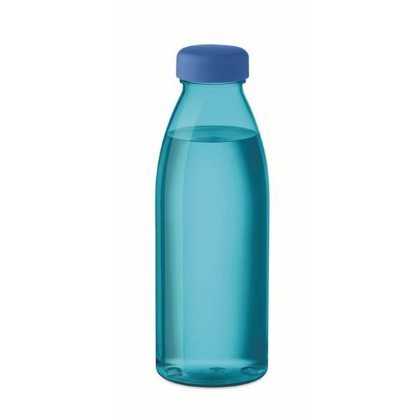 Obrázky: Transparentná tyrkysová RPET fľaša 500 ml, Obrázok 4