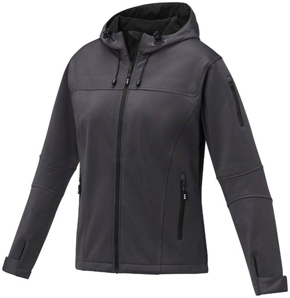 Obrázky: Dámska SOFTSHELL bunda Match ELEVATE tmav.šedá S