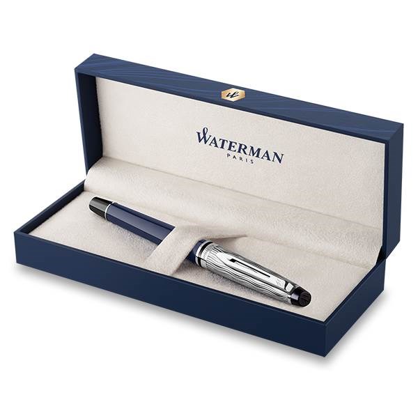 Obrázky: Waterman Expert Made in France DLX Blue CT PP,hr.F, Obrázok 2