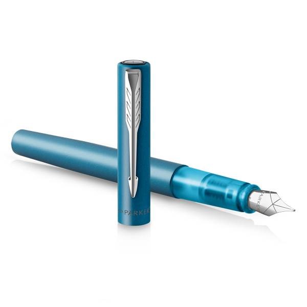 Obrázky: Parker Vector XL Teal plniace pero, hrot M, Obrázok 3