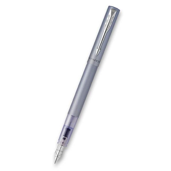 Obrázky: Parker Vector XL Silver Blue plniace pero, hrot F, Obrázok 1