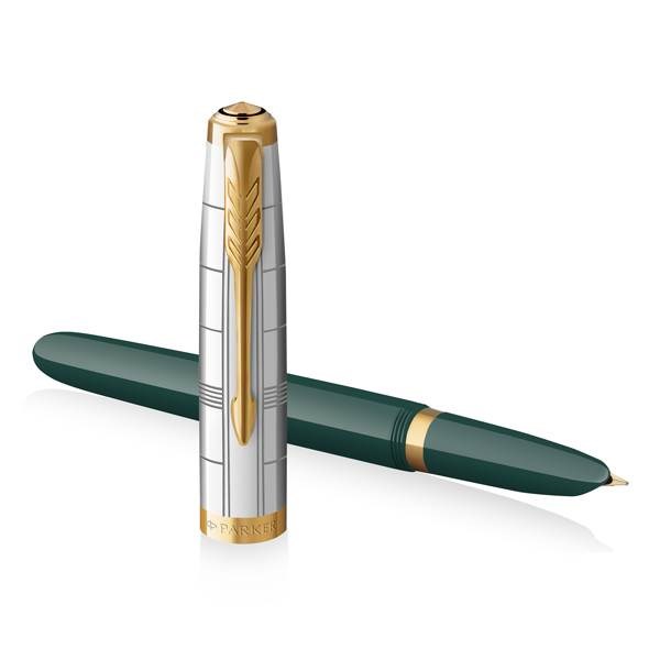 Obrázky: Parker 51 Premium Forest Green GT pl. pero, hr.F, Obrázok 3