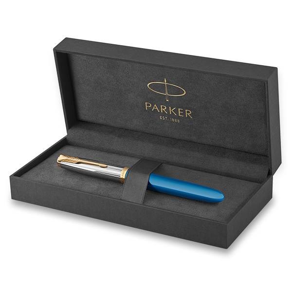 Obrázky: Parker 51 Premium Turquoise GT pln. pero, hrot F, Obrázok 2