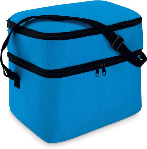Obrázky: Chladiaca taška s dvomi priehradkami kráľ.modrá