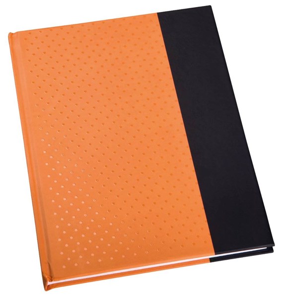 Obrázky: Oranžový poznámkový zápisník A6, linajkové listy