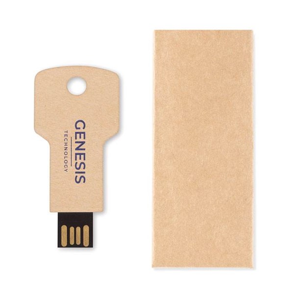 Obrázky: USB flash disk 32GB v tvare kľúča, telo z   papiera, Obrázok 2