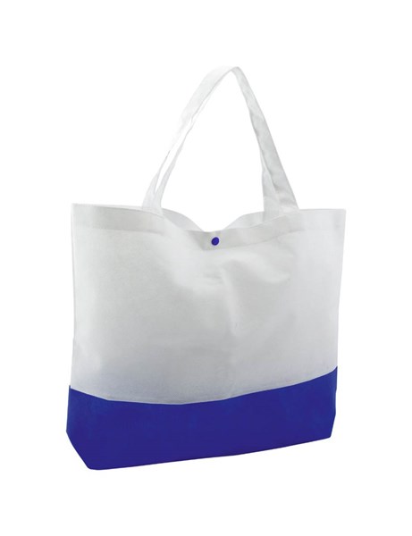 Obrázky: Modro biela plážová taška netkaná textília