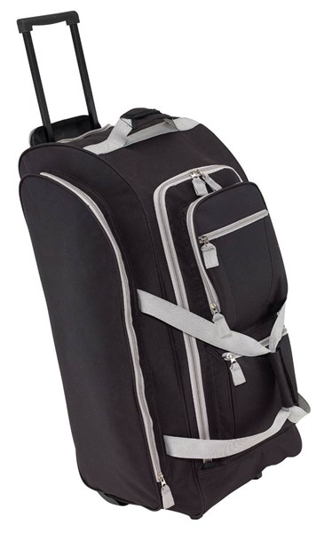 Obrázky: Veľká cestovná taška na kolieskach, čierna, Obrázok 1