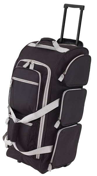 Obrázky: Veľká cestovná taška na kolieskach, čierna, Obrázok 2