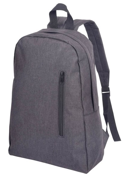 Obrázky: Jednoduchý ruksak z PES 300D s vreckom, antracit, Obrázok 1