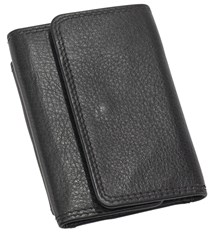 Obrázky: Čierna skladacia pánska peňaženka,vonkajšie vrecko