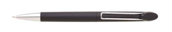 Obrázky: Celé čierne guličkové pero NELA s kovovým klipom