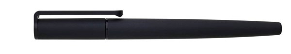 Obrázky: Čierne pogumované plastové gélové pero GELPEN