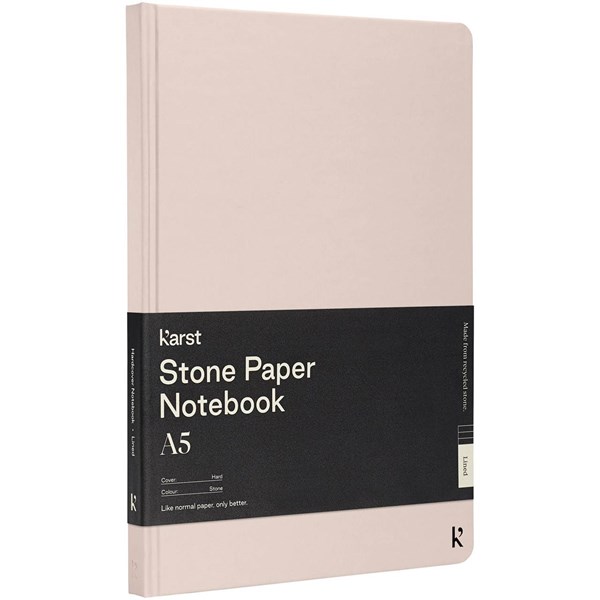 Obrázky: Ružový zápisník A5 s gumičkou, kamenný papier, Obrázok 1