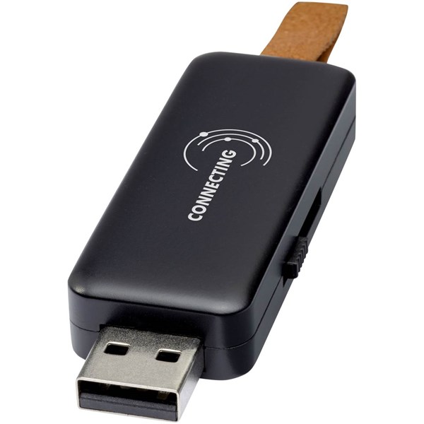 Obrázky: Svietiaci USB flash disk s kapacitou 16 GB čierny, Obrázok 2